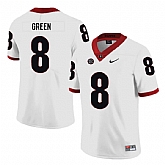 Georgia Bulldogs 8 A.J. Green White College Football Jersey Dzhi,baseball caps,new era cap wholesale,wholesale hats